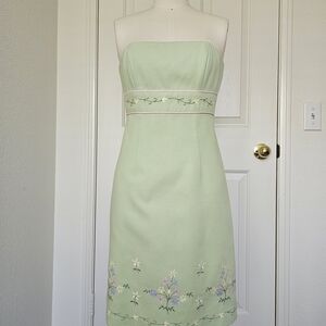 Laundry By Shelli Segal Mint Strapless Dress